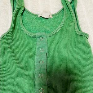 Full Tilt Mint Green Ribbed Top
